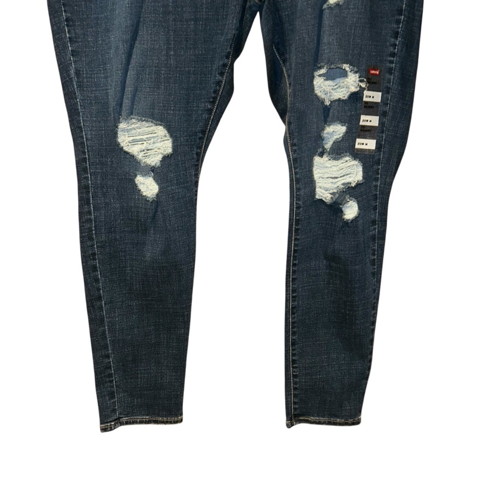 Levi’s 711 Skinny Jeans Women’s‎ 20W Sculpt Hypersoft Distressed Stretch NWT - Picture 3 of 12
